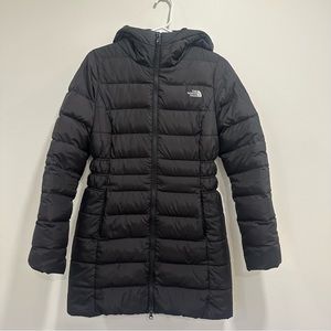 North Face Mid Length Black Down Coat